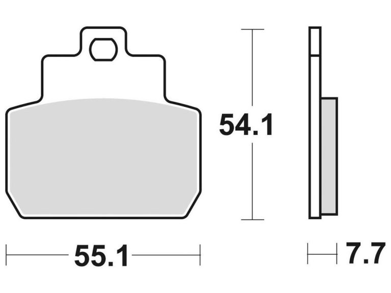 Brzdové doštičky, BRAKING (semi-metalická zmes SM1) 2 ks v balenie