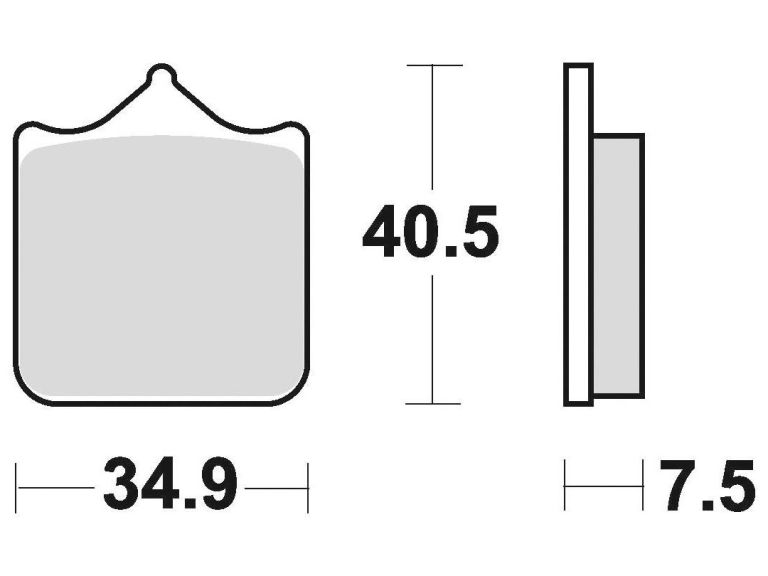 Brzdové doštičky, BRAKING (sinterová zmes CM55) 4 ks v balenie