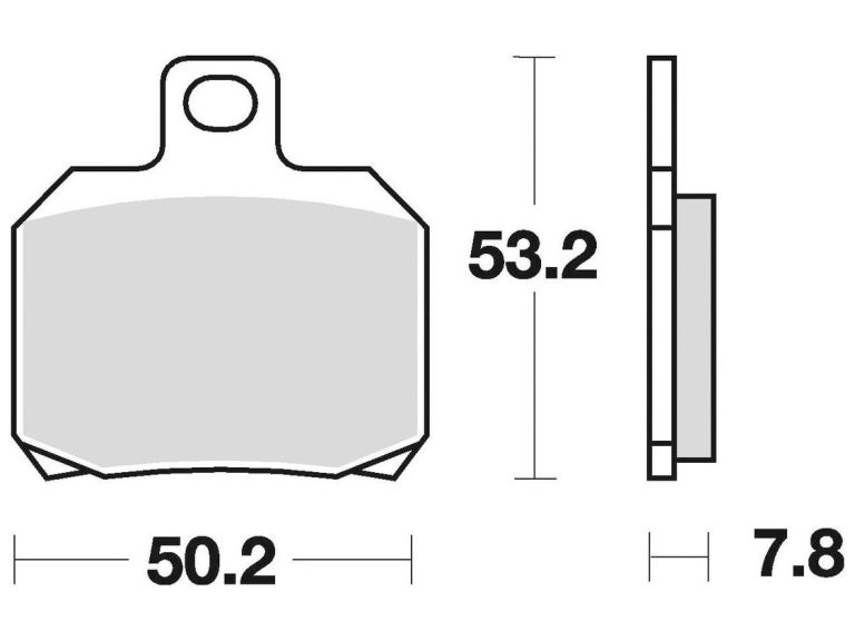Brzdové doštičky, BRAKING (sinterová zmes CM56) 2 ks v balenie