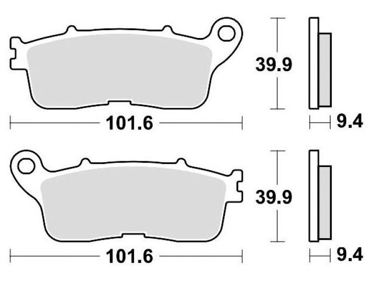 Brzdové doštičky, BRAKING (sinterová zmes CM56) 2 ks v balenie
