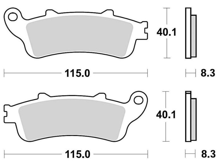 Brzdové doštičky, BRAKING (sinterová zmes P30) 2 ks v balenie