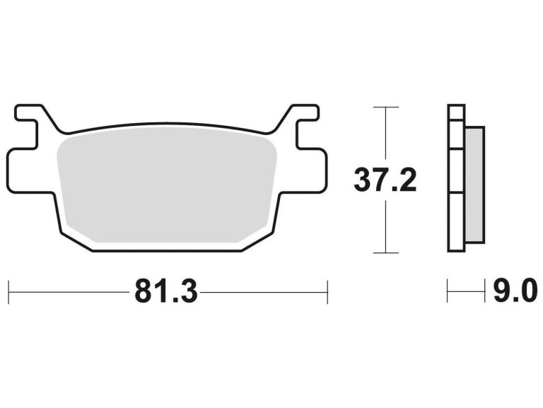 Brzdové doštičky, BRAKING (sinterová zmes P30) 2 ks v balenie