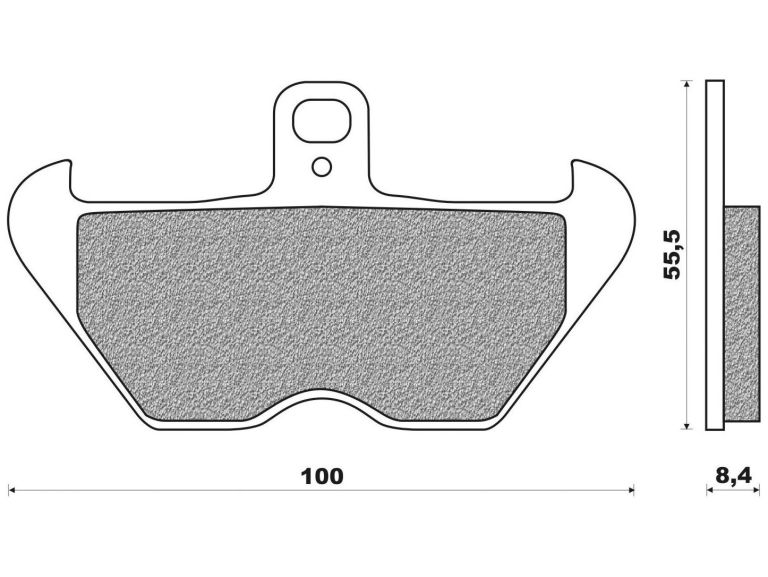 Brzdové doštičky (zmes ROAD TOURING SINTERED) NEWFREN (2 ks v balenie)
