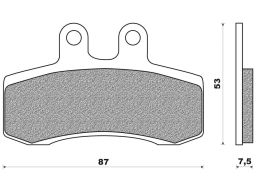 Brzdové doštičky (zmes ROAD TOURING ORGANIC) NEWFREN (2 ks v balenie)
