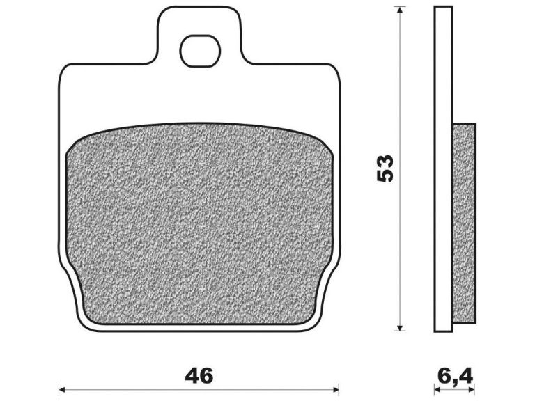 Brzdové doštičky (zmes SCOOTER ACTIVE ORGANIC) NEWFREN (2 ks v balenie)