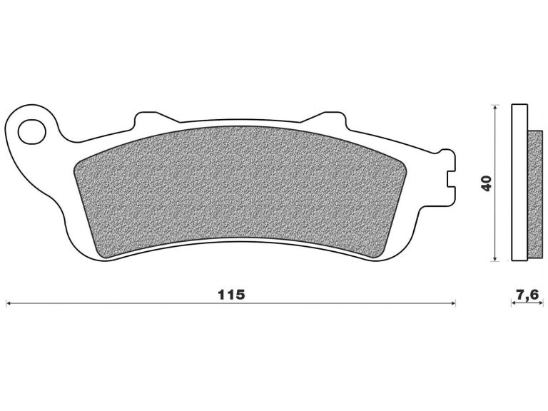 Brzdové doštičky (zmes SCOOTER ELITE SINTERED) NEWFREN (2 ks v balenie)