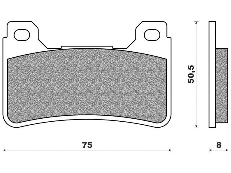 Brzdové doštičky (zmes ROAD TT pre SINTERED) NEWFREN (2 ks v balenie)