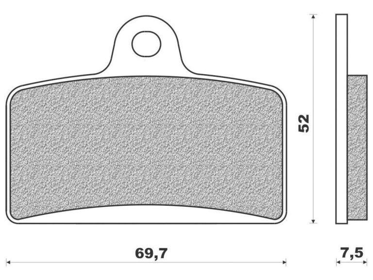 Brzdové doštičky (zmes ROAD TOURING ORGANIC) NEWFREN (2 ks v balenie)