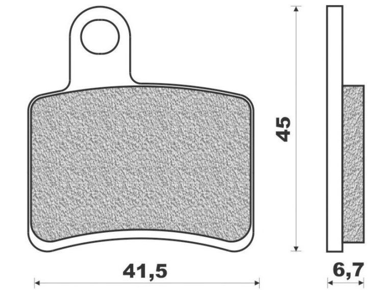 Brzdové doštičky (zmes OFF ROAD DIRT ORGANIC) NEWFREN (2 ks v balenie)