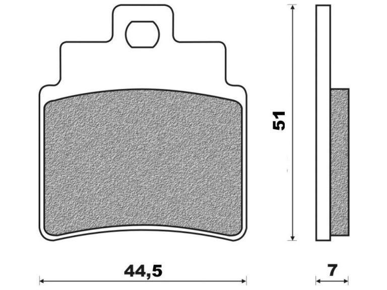 Brzdové doštičky (zmes OFF ROAD ATV ORGANIC) NEWFREN (2 ks v balenie)