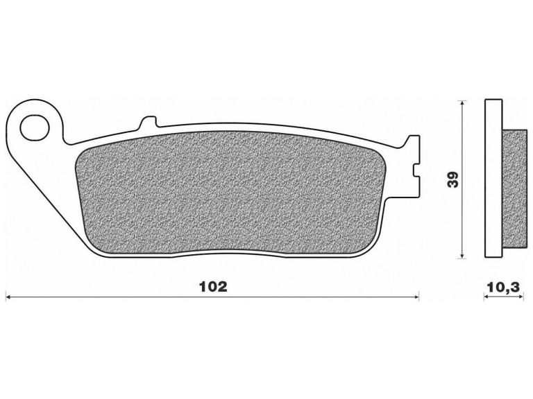 Brzdové doštičky (zmes ROAD TOURING ORGANIC) NEWFREN (2 ks v balenie)