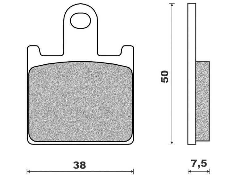 Brzdové doštičky (zmes ROAD TOURING SINTERED) NEWFREN (2 ks v balenie)