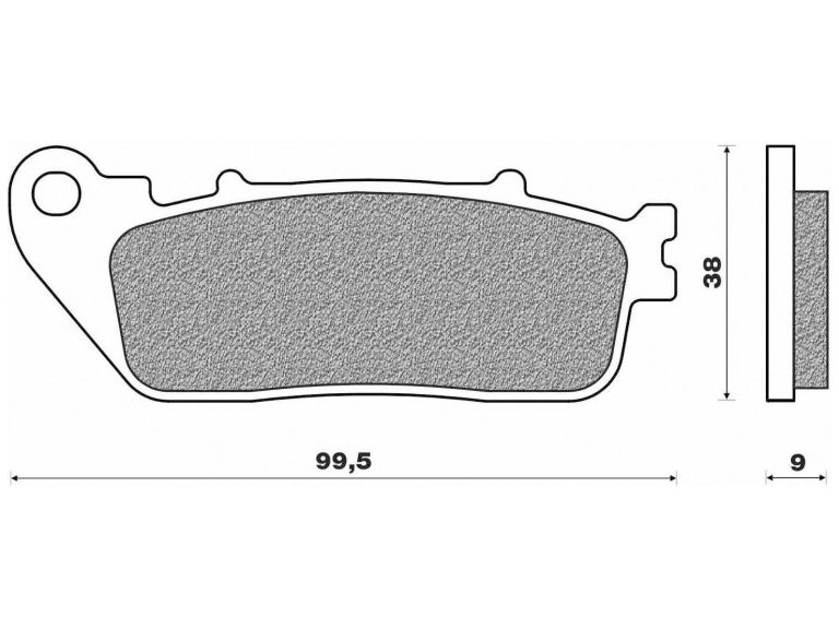 Brzdové doštičky (zmes ROAD TOURING SINTERED) NEWFREN (2 ks v balenie)