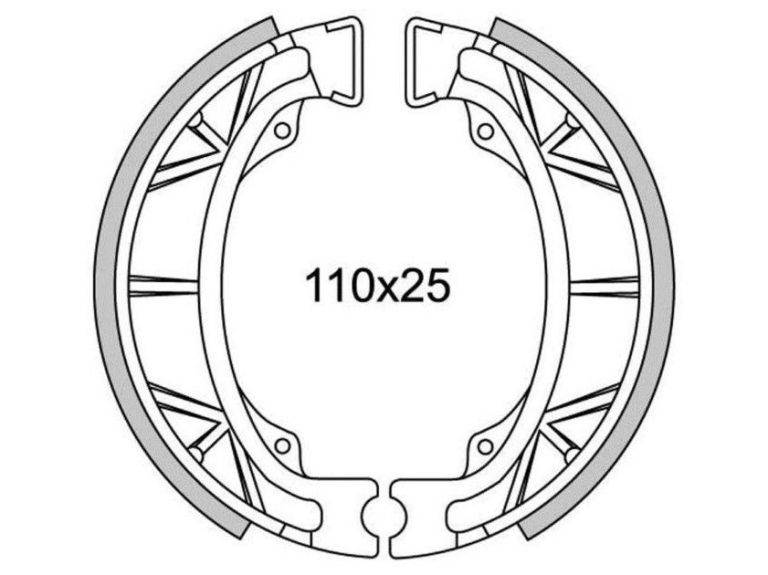 Brzdové obloženie (štandardné materiál) NEWFREN (2 ks v balenie)