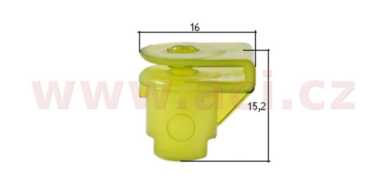 Plastová příchytka s vnitřním závitem (sada 10 ks)