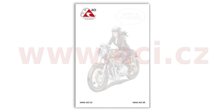 Blok ACI formát A6 (malý) - varianta MOTO