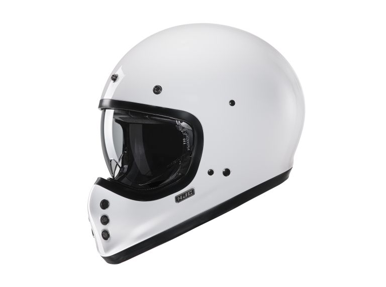 Prilba HJC V60 SOLID LESKLÁ BIELA