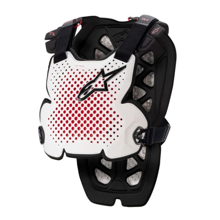 Chránič tela A-1 pre, ALPINESTARS (bílá/černá/červená) 2026