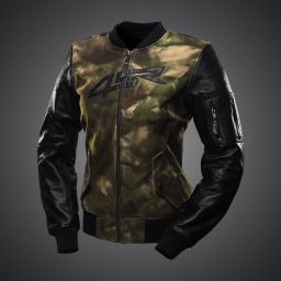 Dámska Kožená Bunda 4SR Bomber Lady Camo