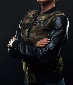 Dámska Kožená Bunda 4SR Bomber Lady Camo