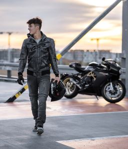 Kožená Bunda 4SR Hoodie Jacket