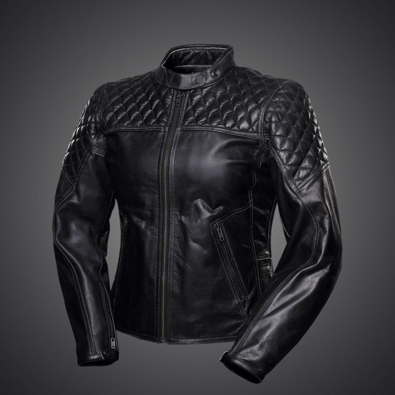 Dámska Kožená Bunda 4SR Scrambler Lady Petroleum