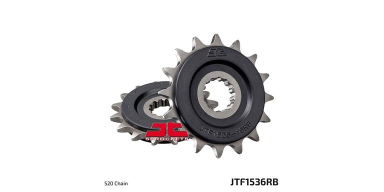 Reťazové koliesko s tlmiace gumovou vrstvou pre sekundárne reťazy typu 520, JT (16 zubov)