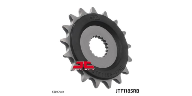 Reťazové koliesko s tlmiace gumovou vrstvou pre sekundárne reťazy typu 520, JT (17 zubov)