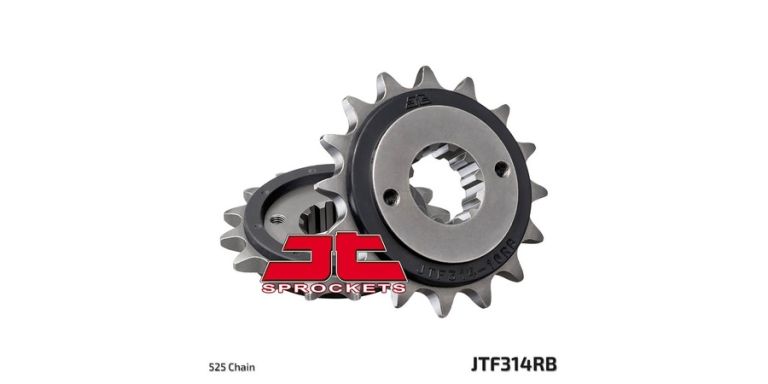 Reťazové koliesko s tlmiace gumovou vrstvou pre sekundárne reťazy typu 525, JT (16 zubov)