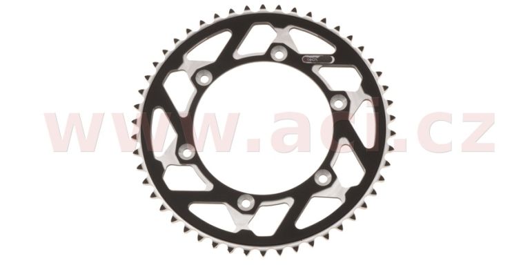 Duralová rozeta MASTER pre sekundárne reťazy typu 520, Q-TECH (čierny elox, 49 zubov)