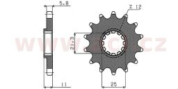 Reťazové koliesko pre sekundárne reťazy typu 520, SUNSTAR (15 zubov)