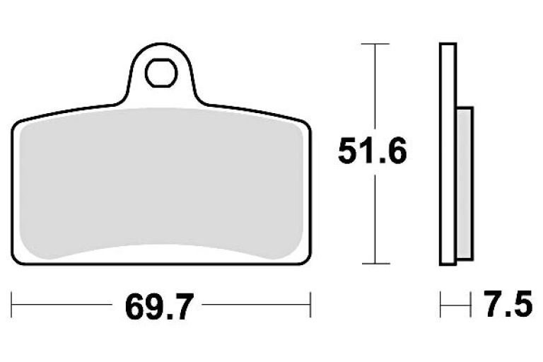 Brzdové doštičky, BRAKING (sinterová zmes CM55) 2 ks v balenie