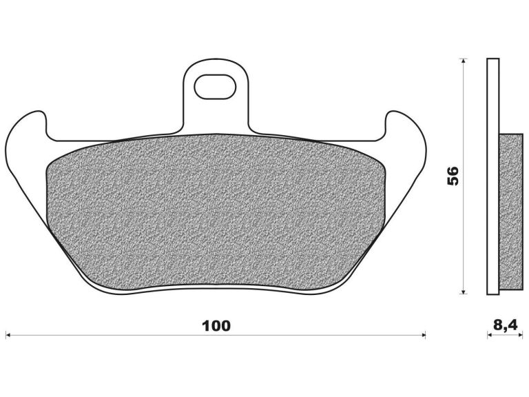Brzdové doštičky (zmes ST sintered metal S2) NEWFREN (2 ks v balenie)