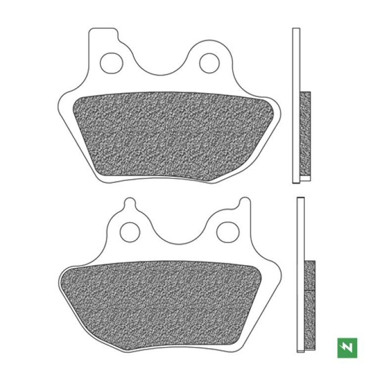 Brzdové doštičky, NEWFREN (zmes ROAD HD SINTERED) 2 ks v balenie