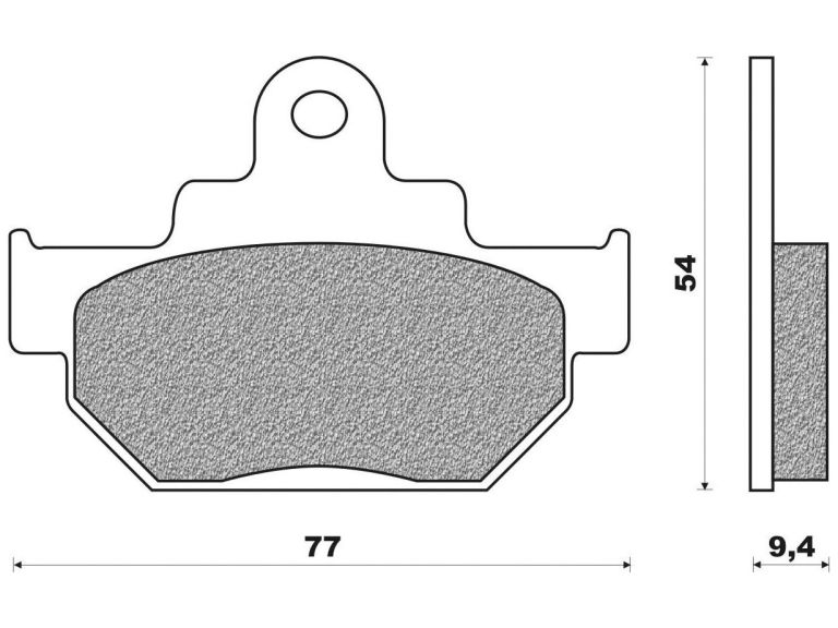 Brzdové doštičky (organická zmes) NEWFREN (2 ks v balenie)
