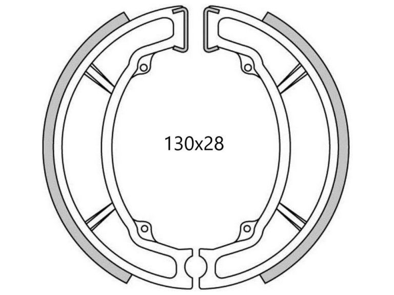 Brzdové obloženie (štandardné materiál) NEWFREN (2 ks v balenie)
