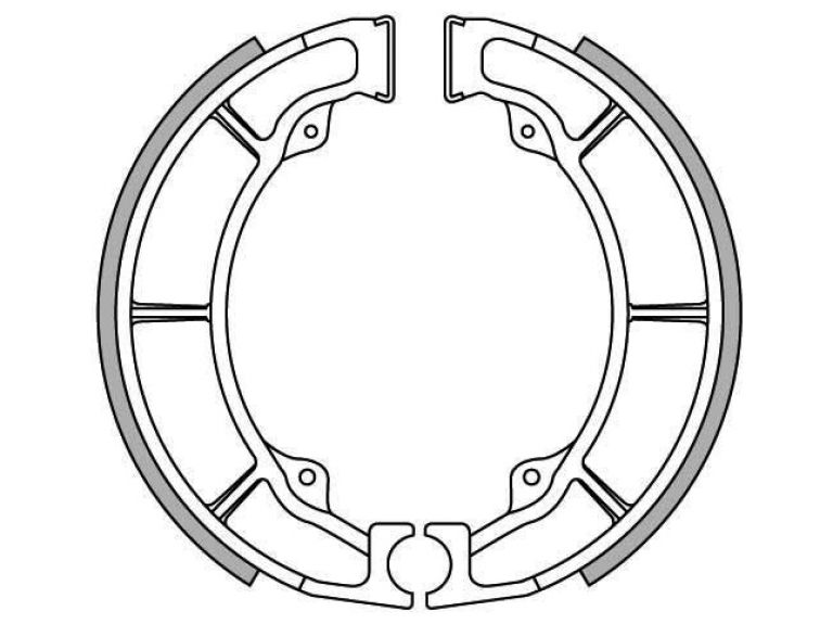 Brzdové obloženie (štandardné materiál) NEWFREN (2 ks v balenie)