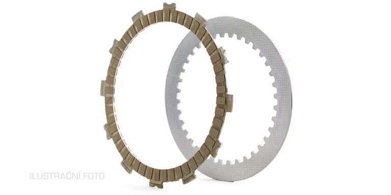 Sada spojkových lamiel a plechov (štandard zmes), NEWFREN (8+7 ks)