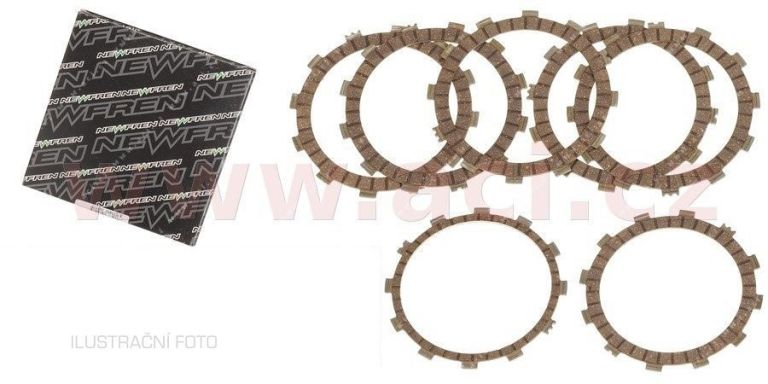 Sada spojkových karbónových lamiel NEWFREN (9 ks)