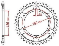 Převodová kolečka a rozety - alternativní převody