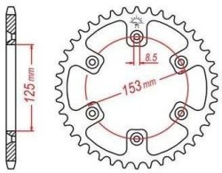 Převodová kolečka a rozety - alternativní převody