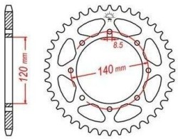 Převodová kolečka a rozety - alternativní převody
