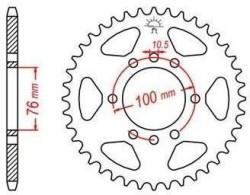 Převodová kolečka a rozety - alternativní převody