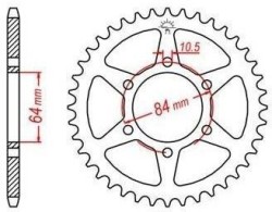 Převodová kolečka a rozety - alternativní převody