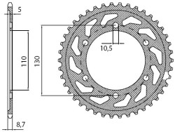 Převodová kolečka a rozety - alternativní převody