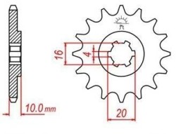Převodová kolečka a rozety - alternativní převody