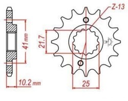 Převodová kolečka a rozety - alternativní převody