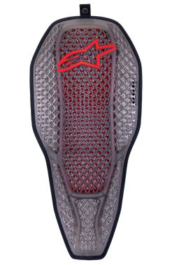 Chrbticový chránič NUCLEON FLEX PROi vkladacia s predĺženú spodný častí, ALPINESTARS (transparentní/šedá/červená) 2026