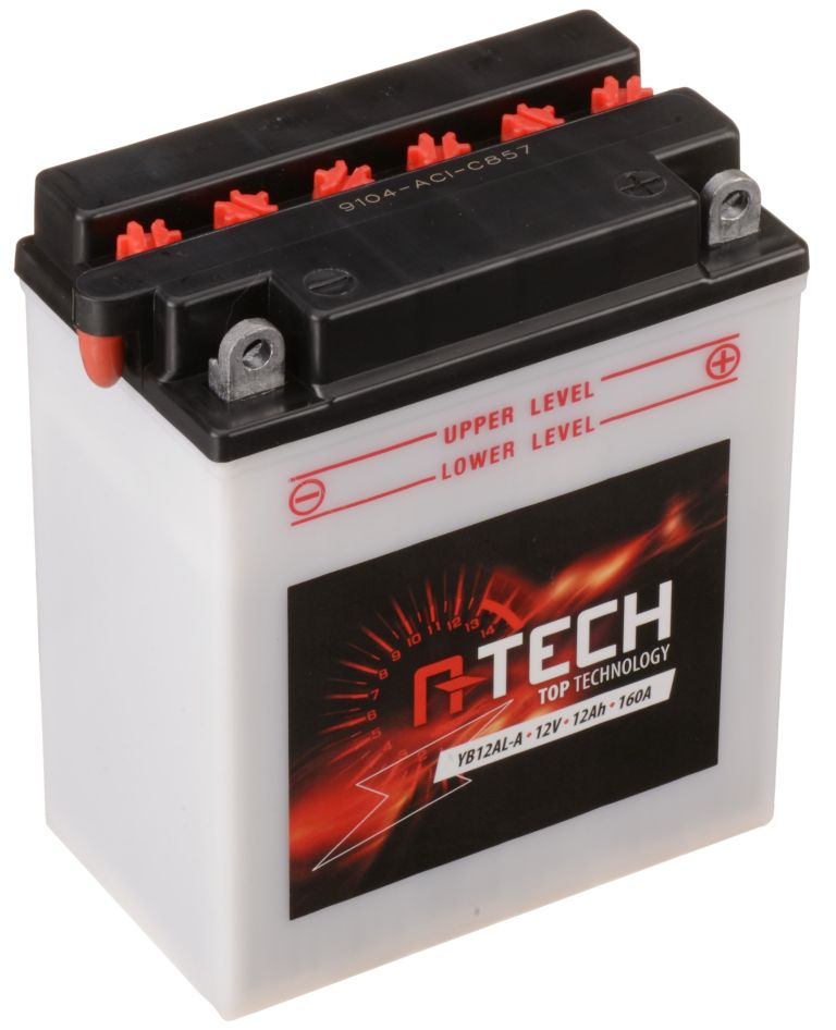 Batérie 12V, YB12AL-A, CB12AL-A2, 12Ah, 150A, 134x80x160, A-TECH (aktivovaná ve výrobe)