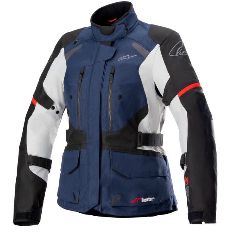 Bunda STELLA ANDES DRYSTAR, TECH-AIR 5 kompatibilný, ALPINESTARS, dámska (tmavo modrá/černá/světle šedá/červená)